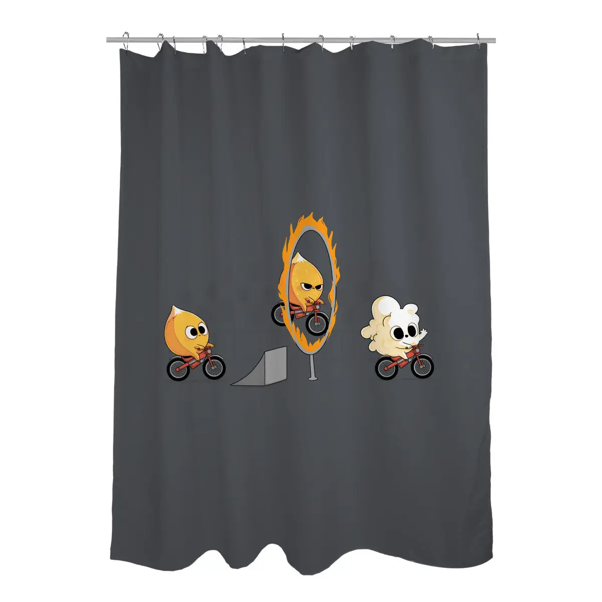 Fire Stunt Shower Curtains