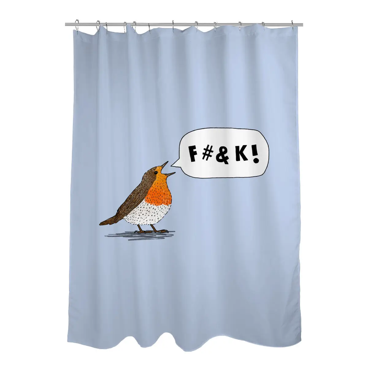 F**k Robin Shower Curtains