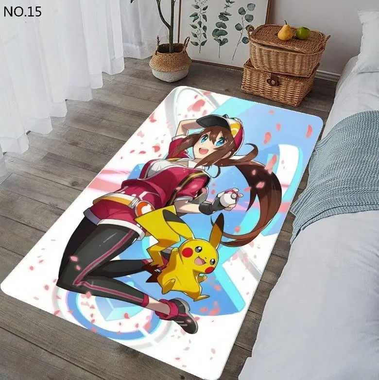 Flanery And Pikachu Rug Home Decor