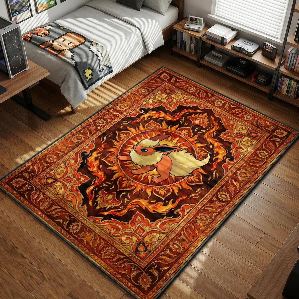 Flareon Inferno Rug - Pokemon Chair Mat