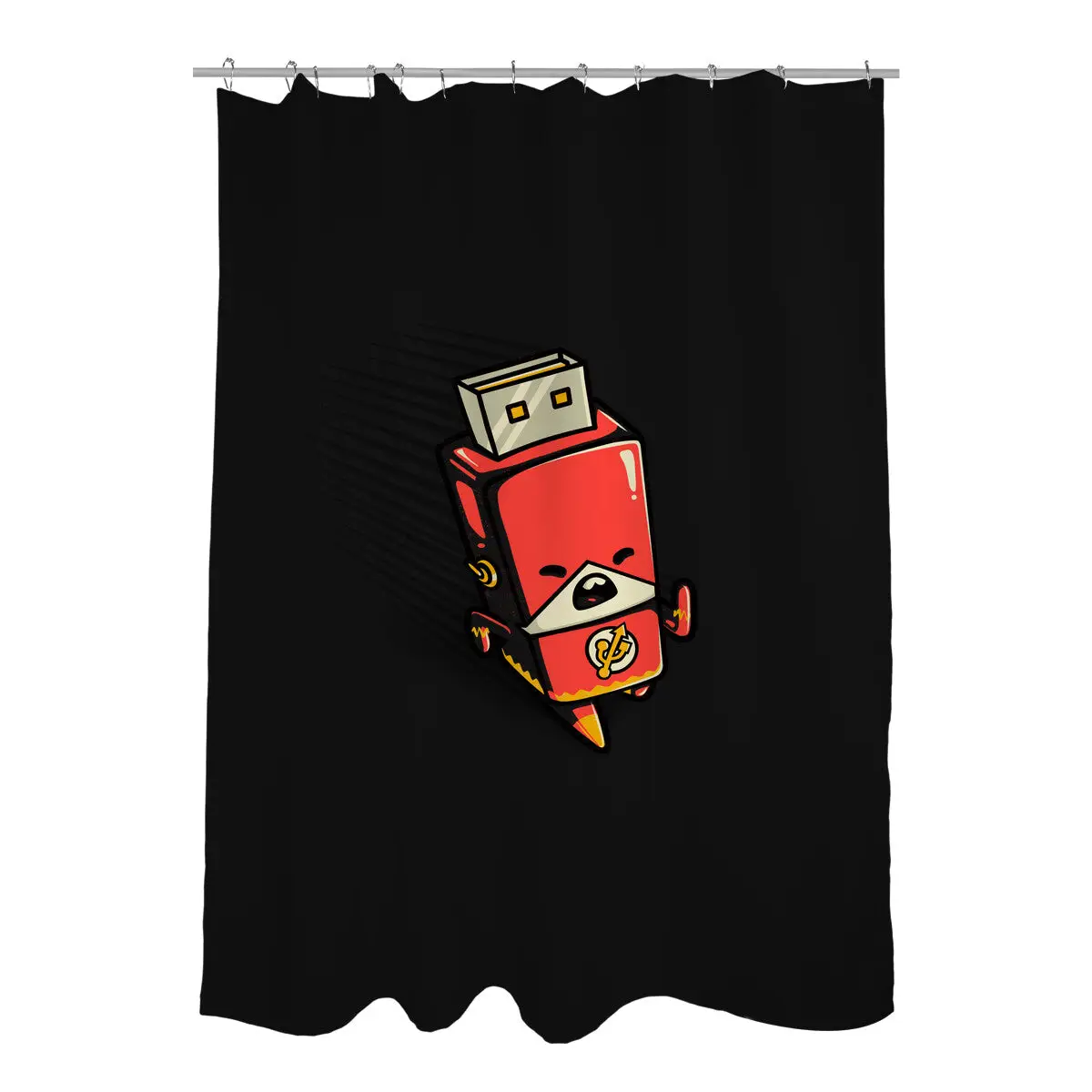 Flash Drive Shower Curtains