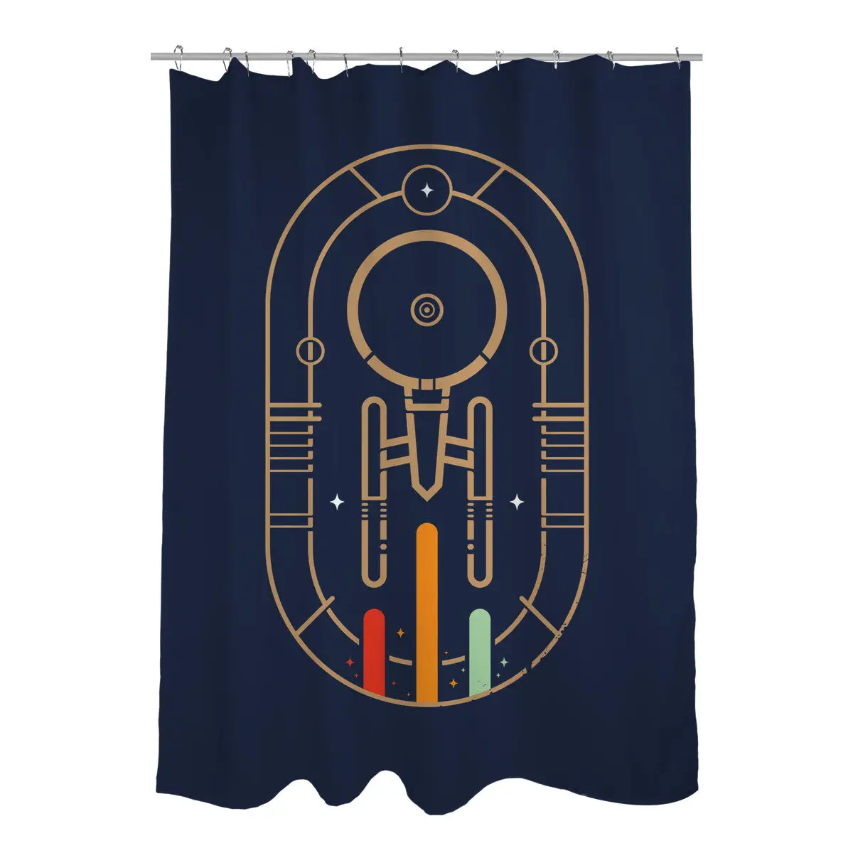 Fly Boldy Shower Curtains