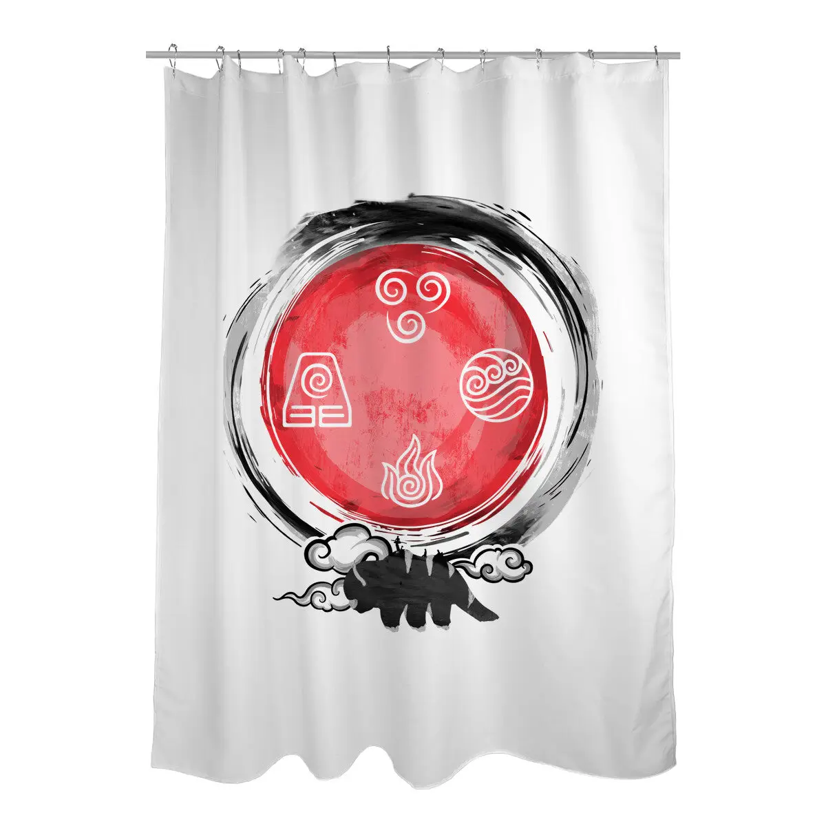 Flying Bison Appa Shower Curtains
