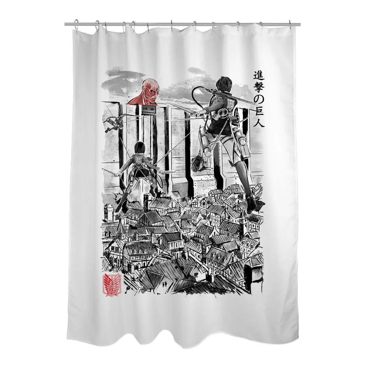 Flying for Humanity Shower Curtains