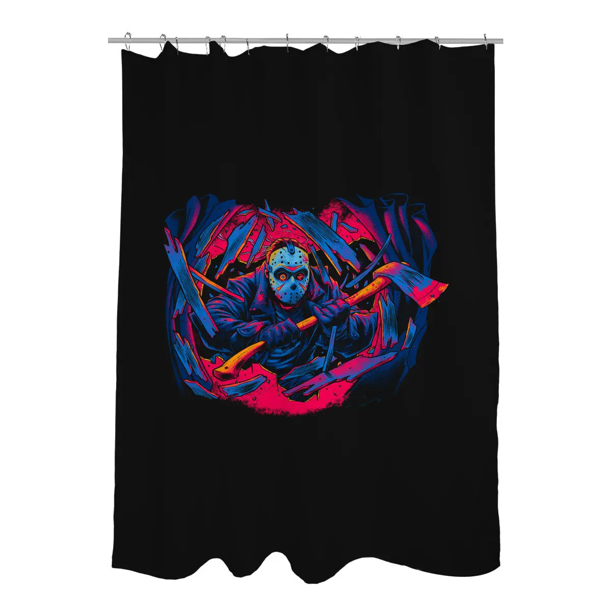 Forceful Entry Shower Curtains