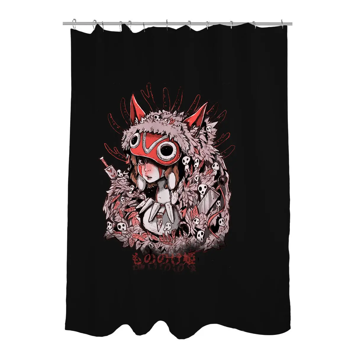 Forest Princess Warrior Shower Curtains
