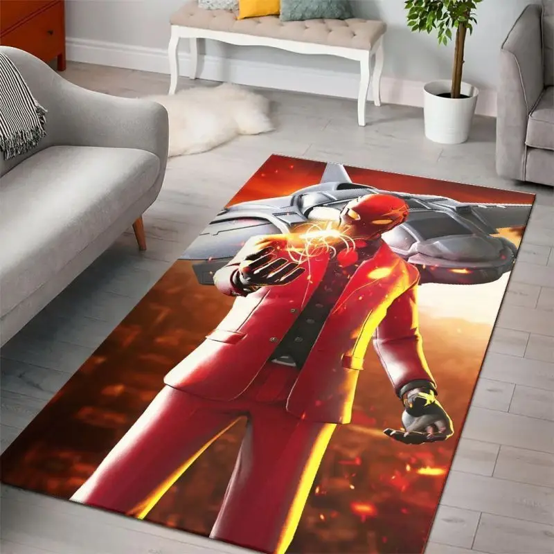 Fortnite Inferno Area Rug Bedroom Home Decor