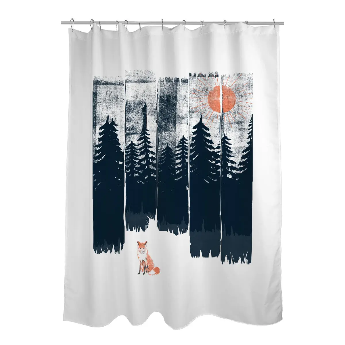 Fox In the Wild Shower Curtains