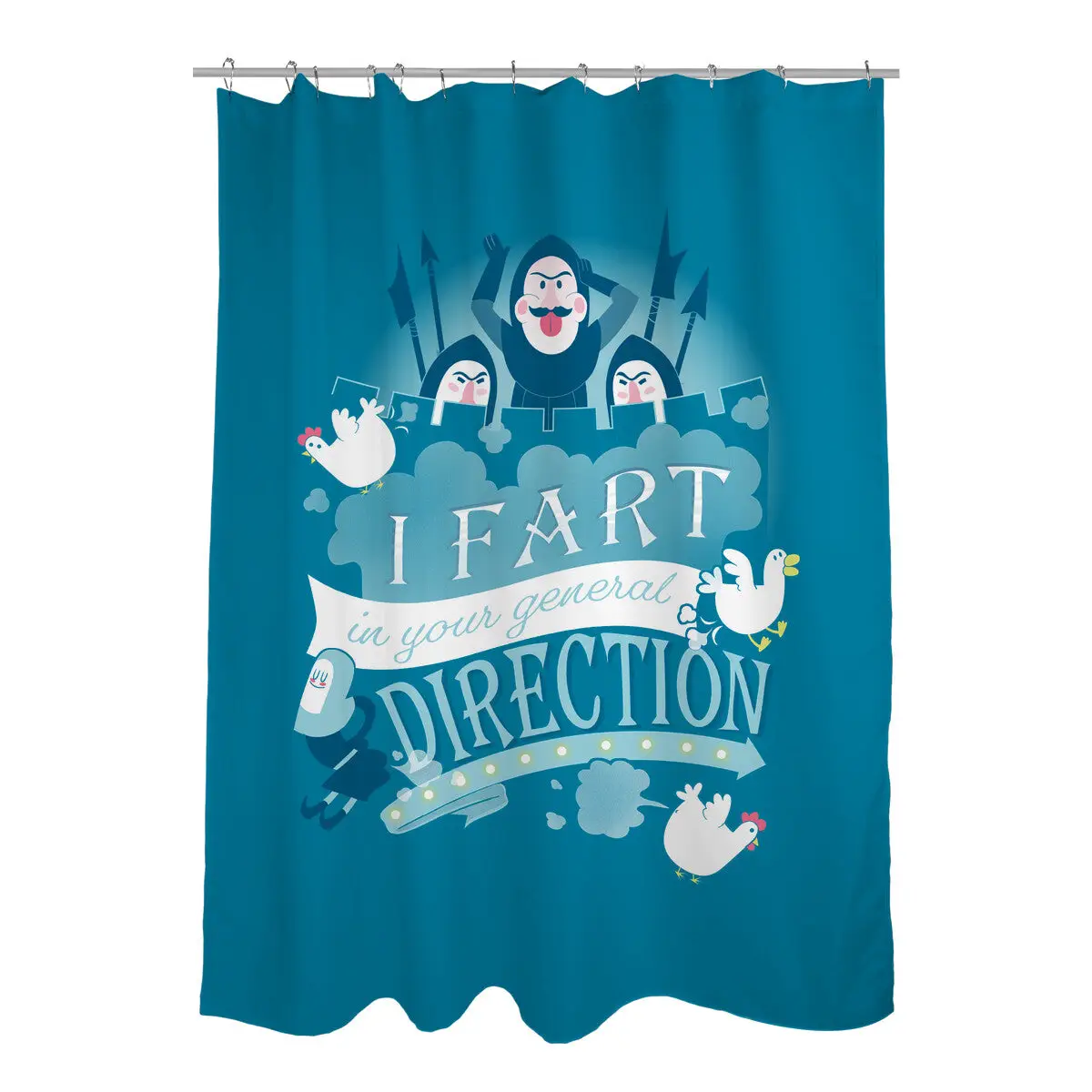 French Taunting Shower Curtains