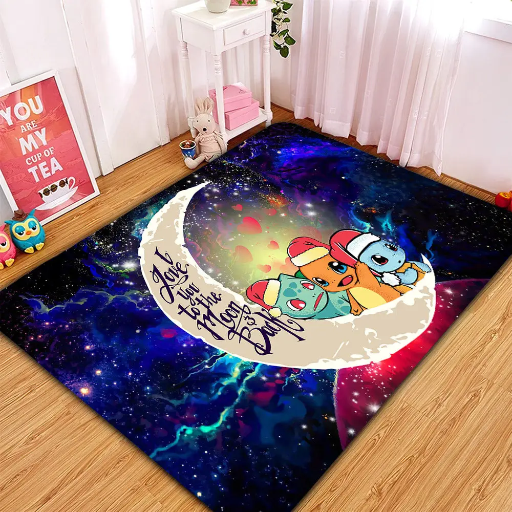 Friends Gen 1 Love You To The Moon Galaxy Rectangular Area Rug