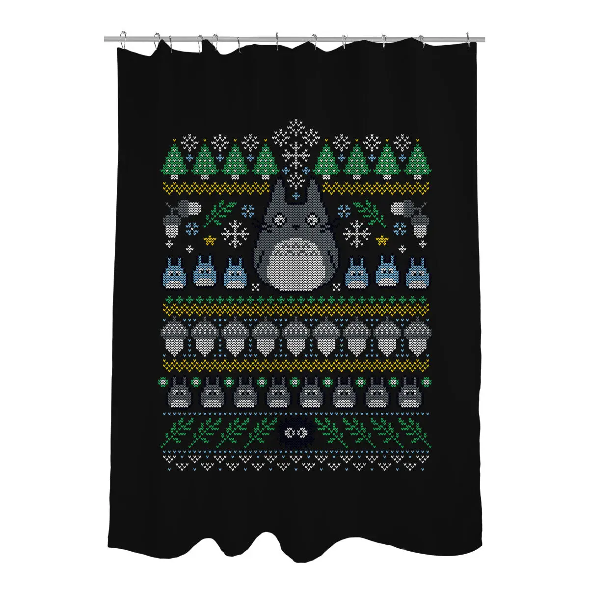 Friends of the Forest Knit Shower Curtains