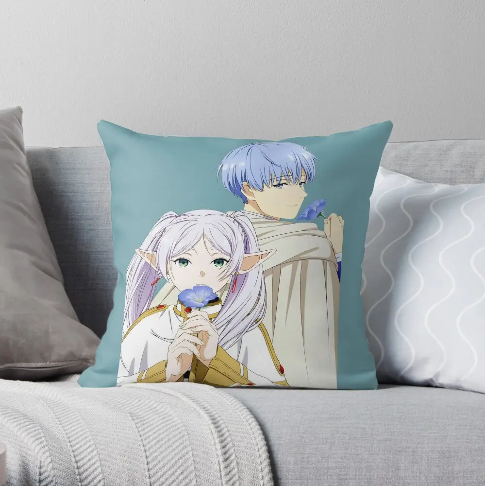 Frieren Beyond Journey'S End Frieren X Himmel Throw Pillow