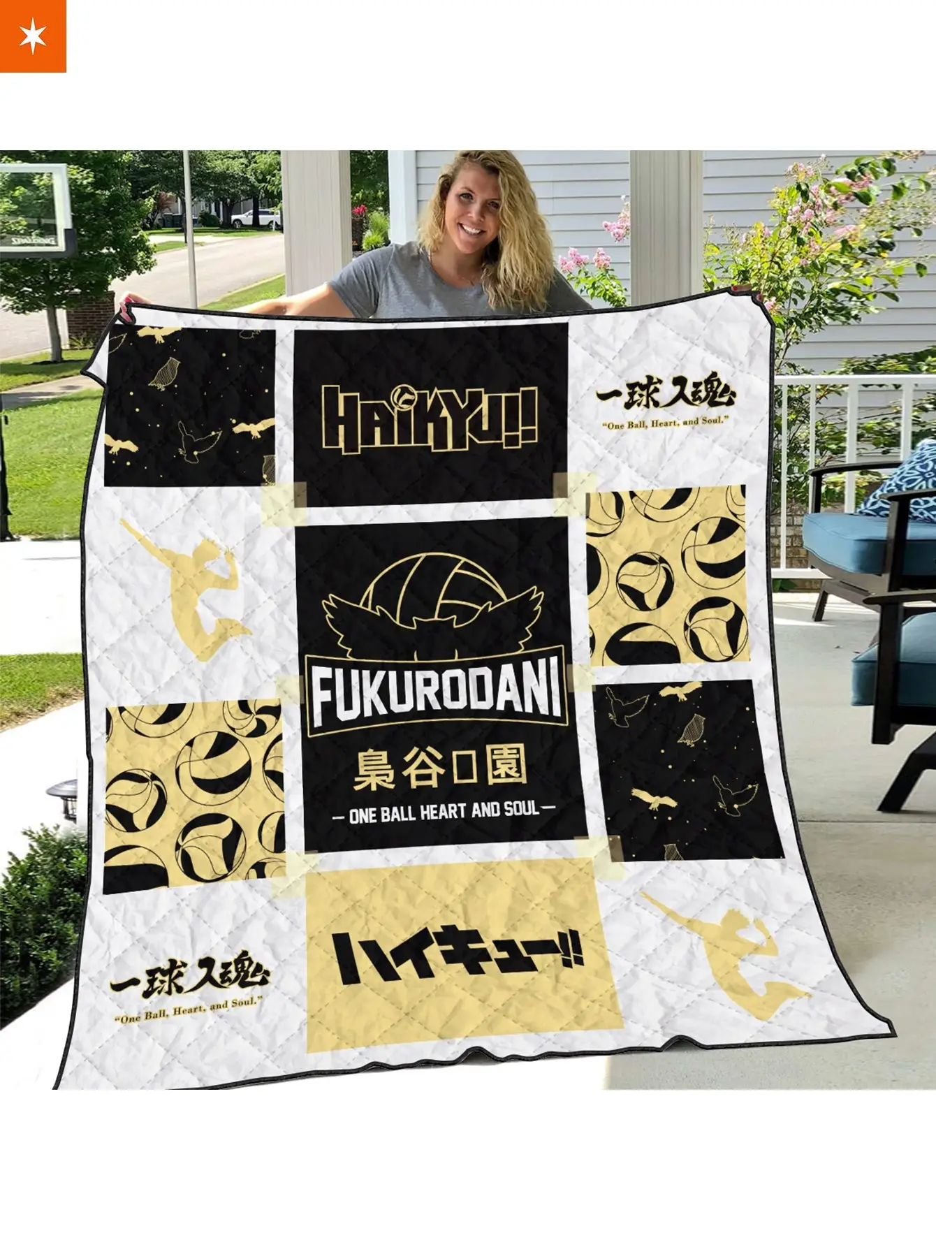 Fukurodani Cozy Quilt Blanket