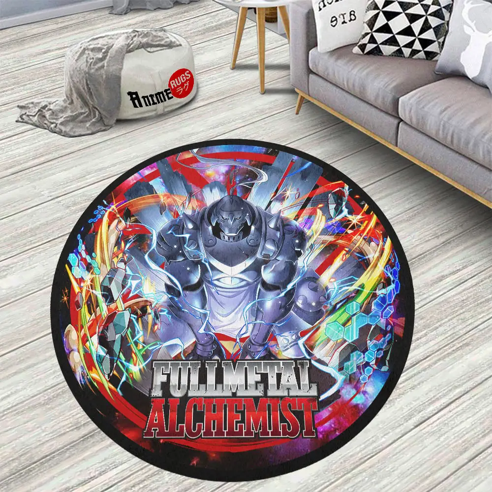 Fullmetal Alchemist Alphonse Elric Skid-Proof Round Rug