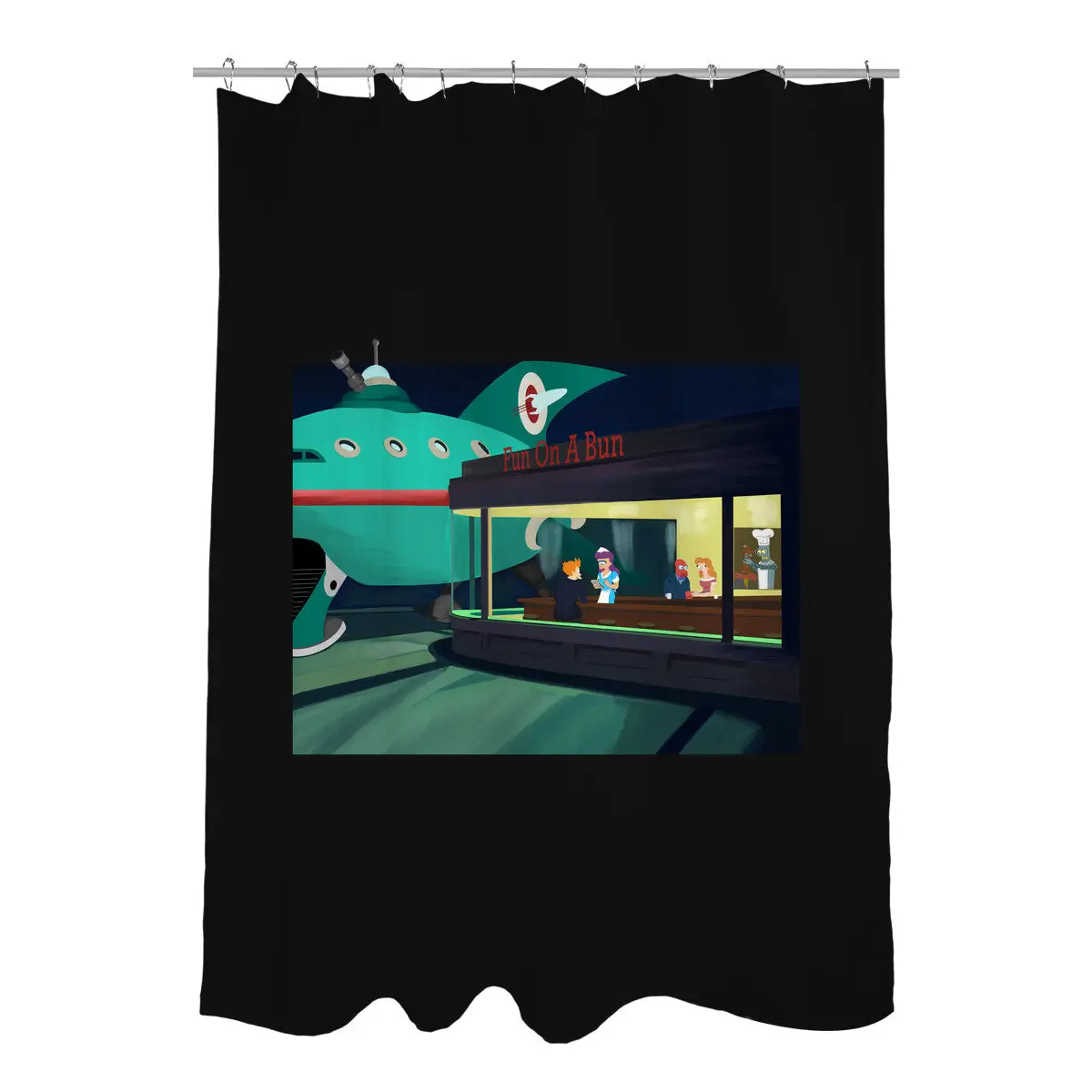 Fun On A Bun Shower Curtains