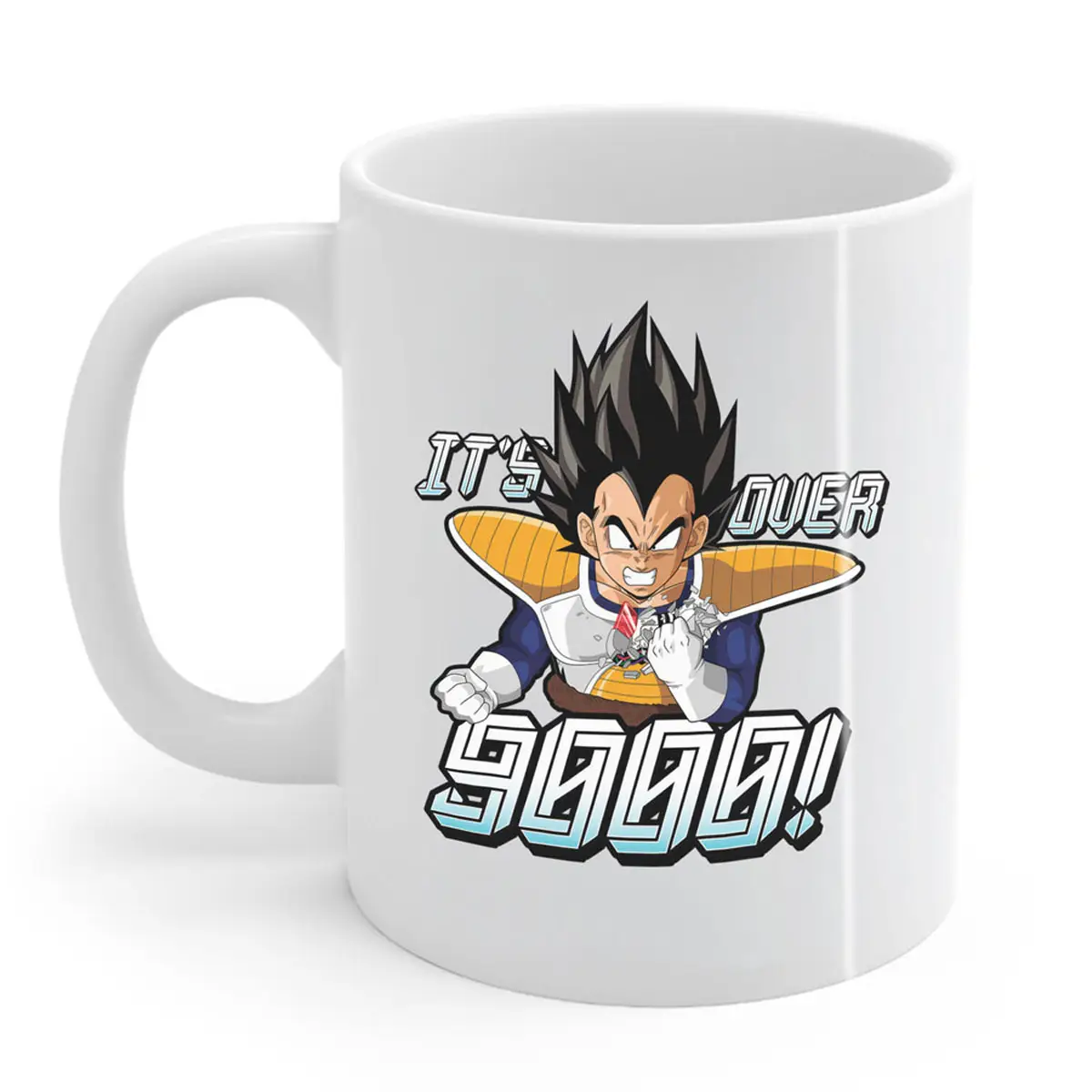 Funny Vegeta DBZ Mug: "It’s Over 9000"
