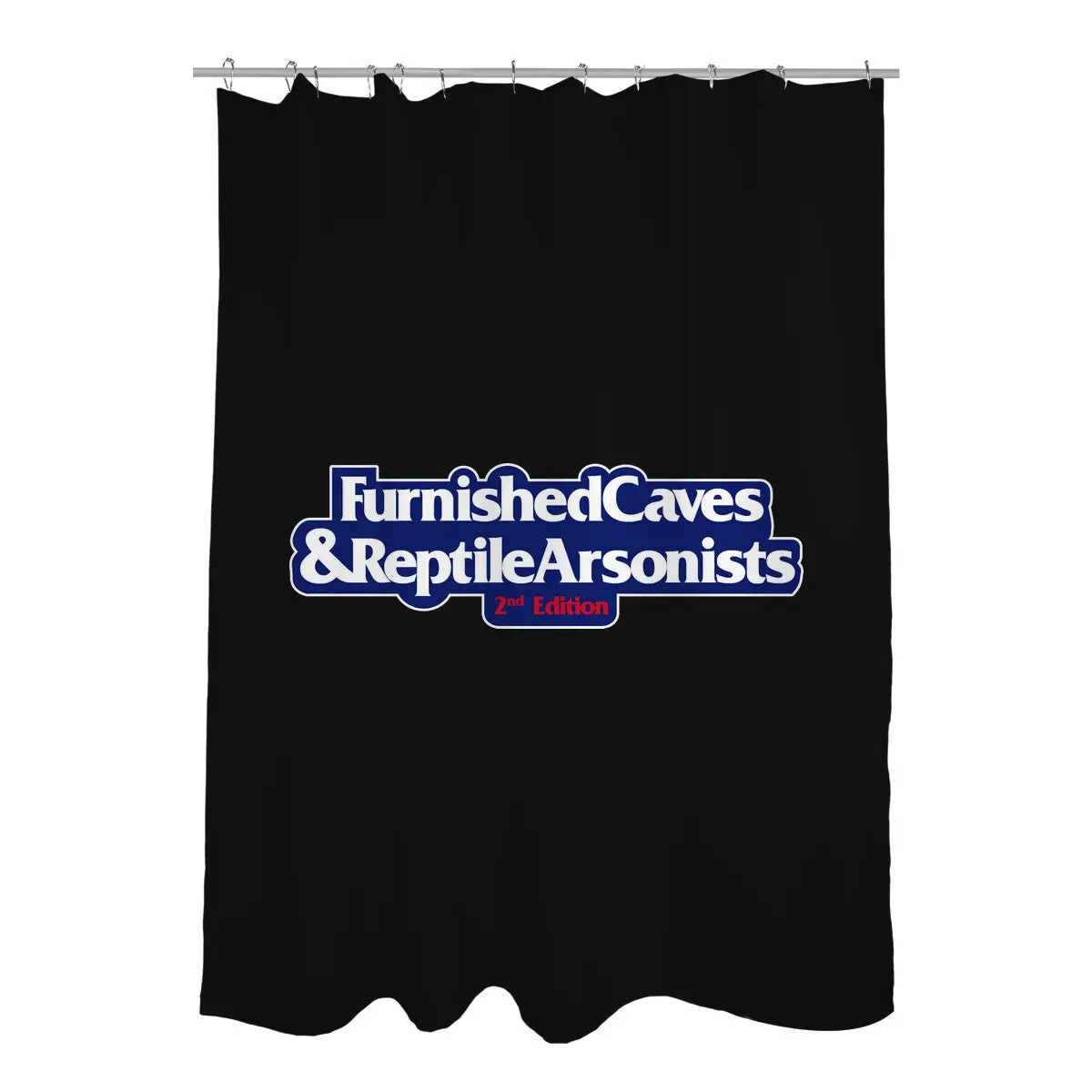 Furnished Caves & Reptile Arsonists Shower Curtains