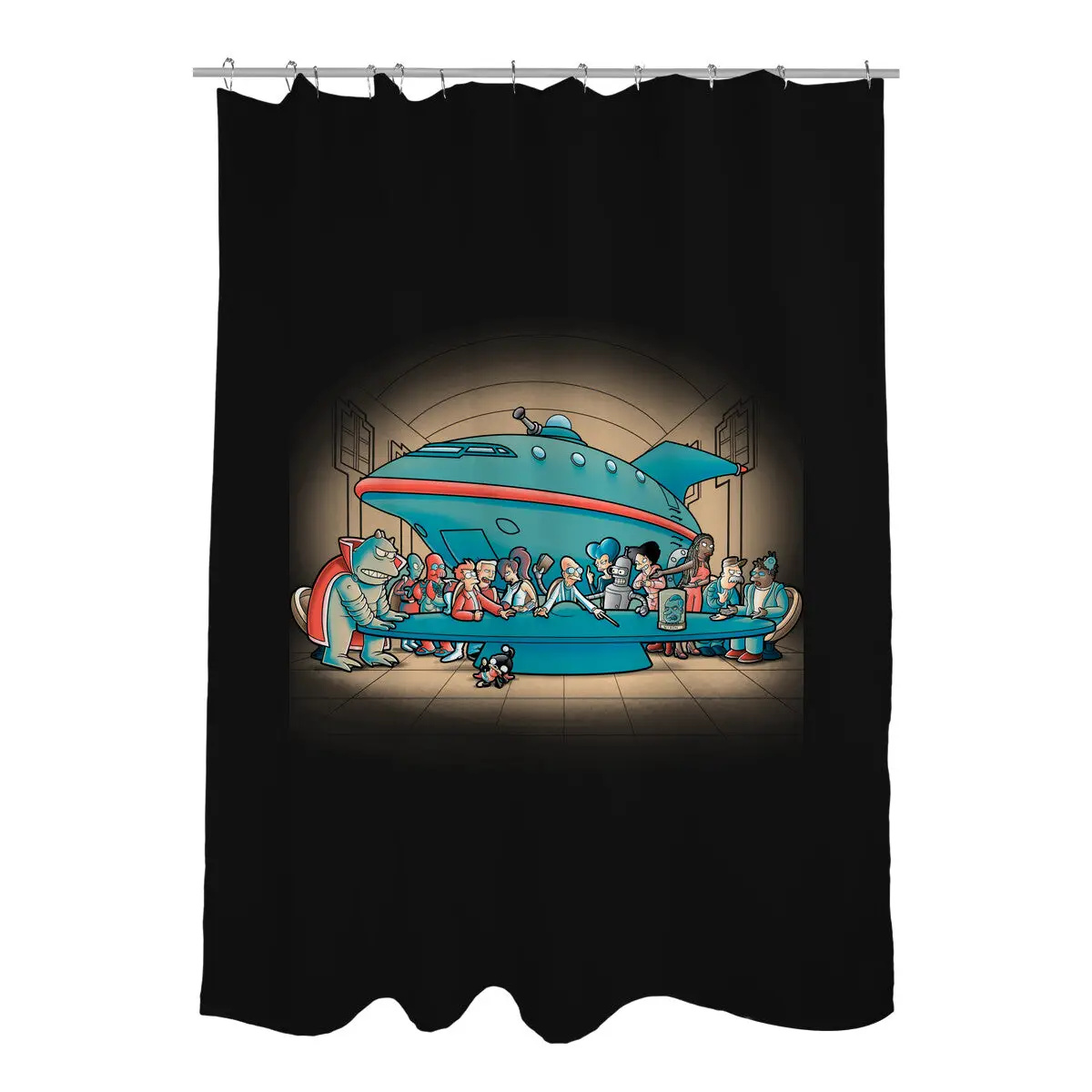 Future Supper Shower Curtains