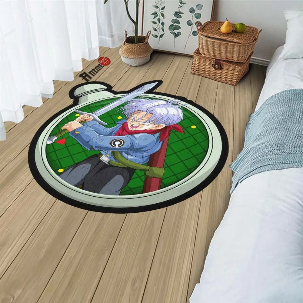 Future Trunks Shaped Rug Custom Anime Room Decor