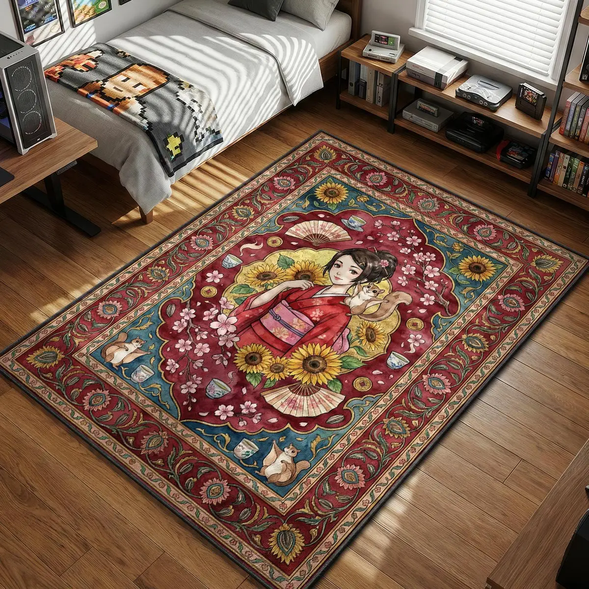Fuu Sunflower Rug - Samurai Champloo Chair Mat