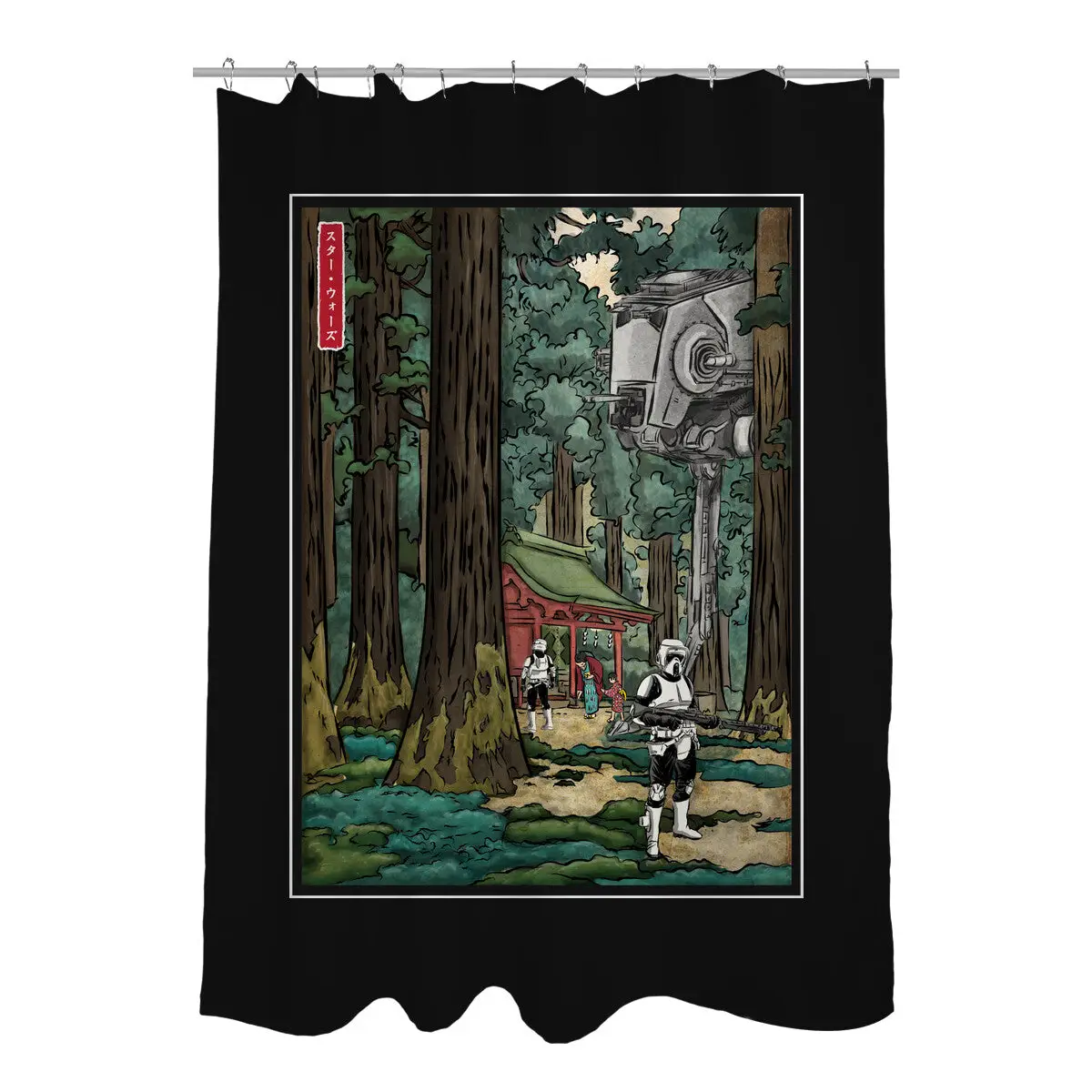Galactic Empire In Japanese Forest Shower Curtains