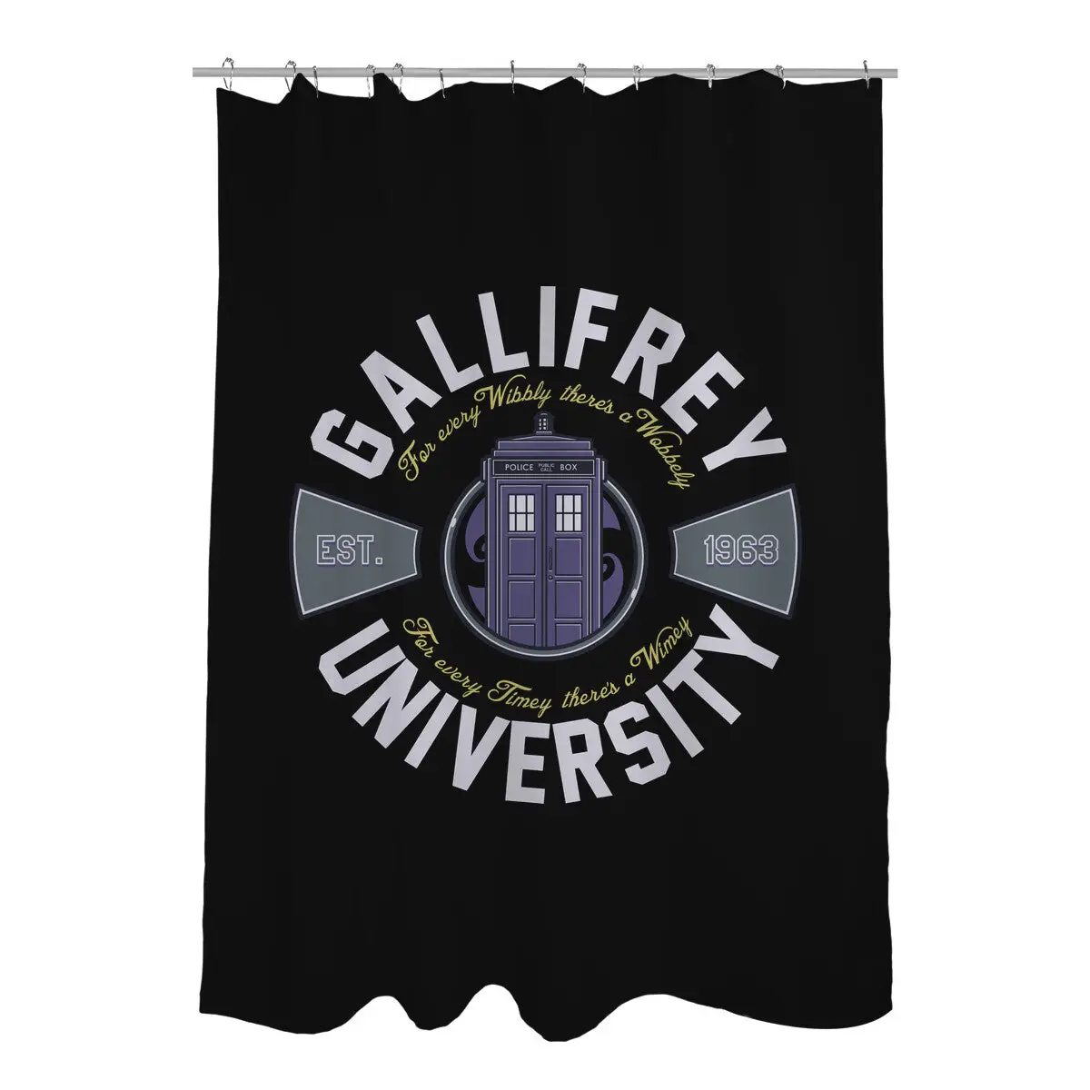 Gallifrey University Shower Curtains