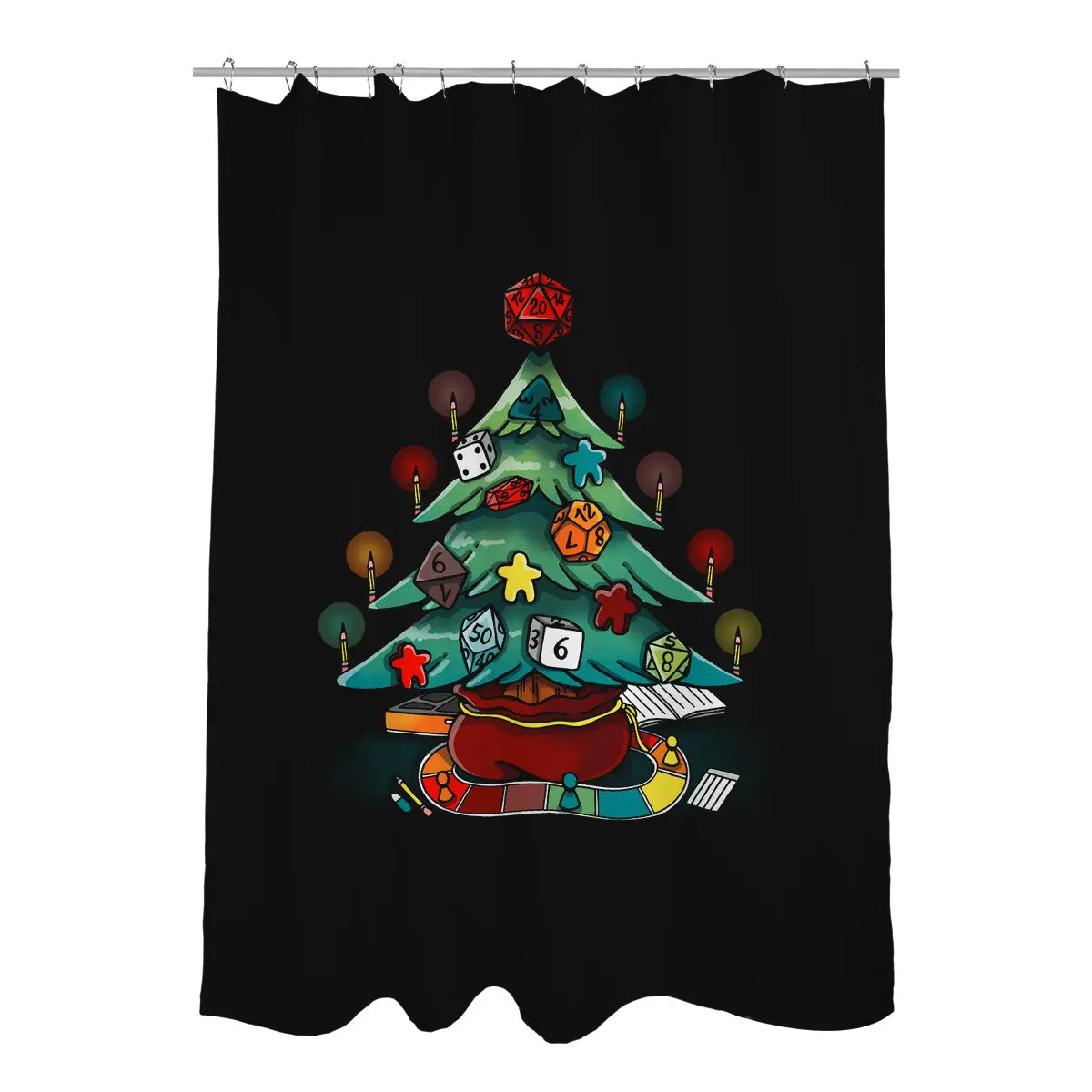 Game Christmas Shower Curtains