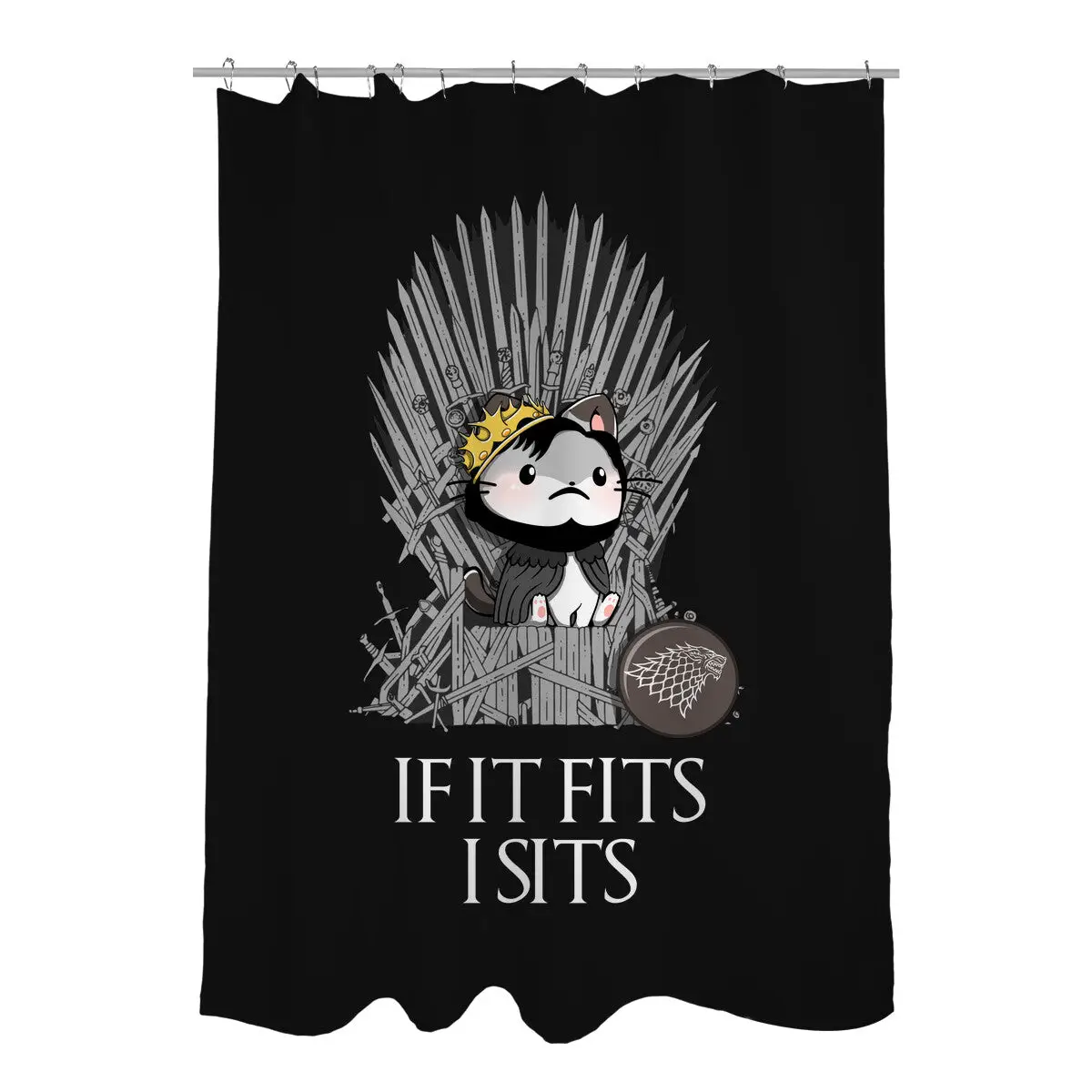 Game of Sits Shower Curtains