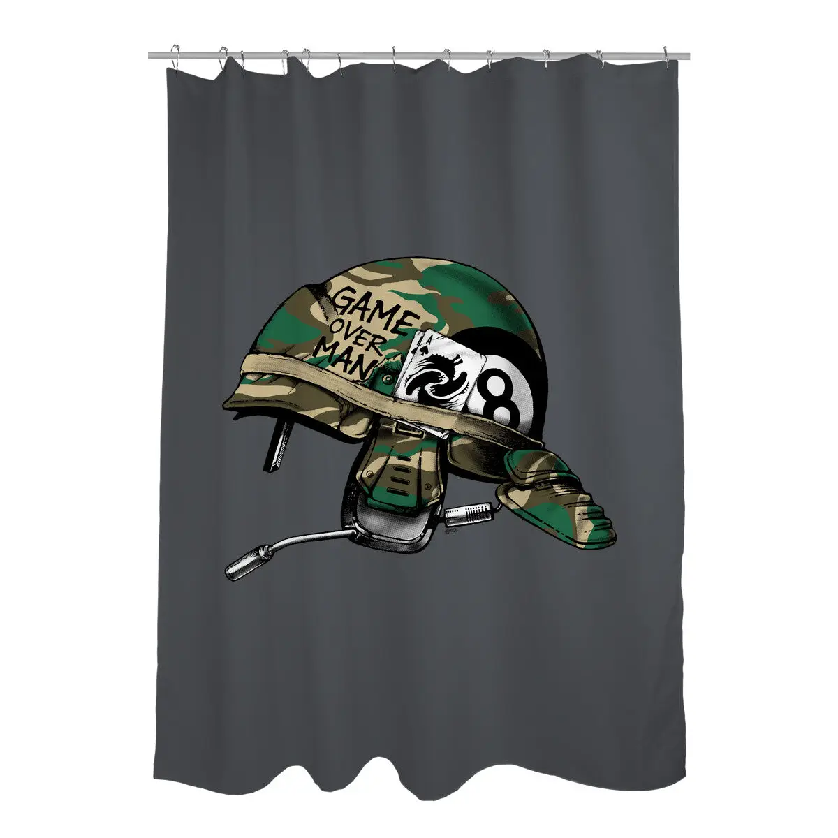 Game Over Man Shower Curtains