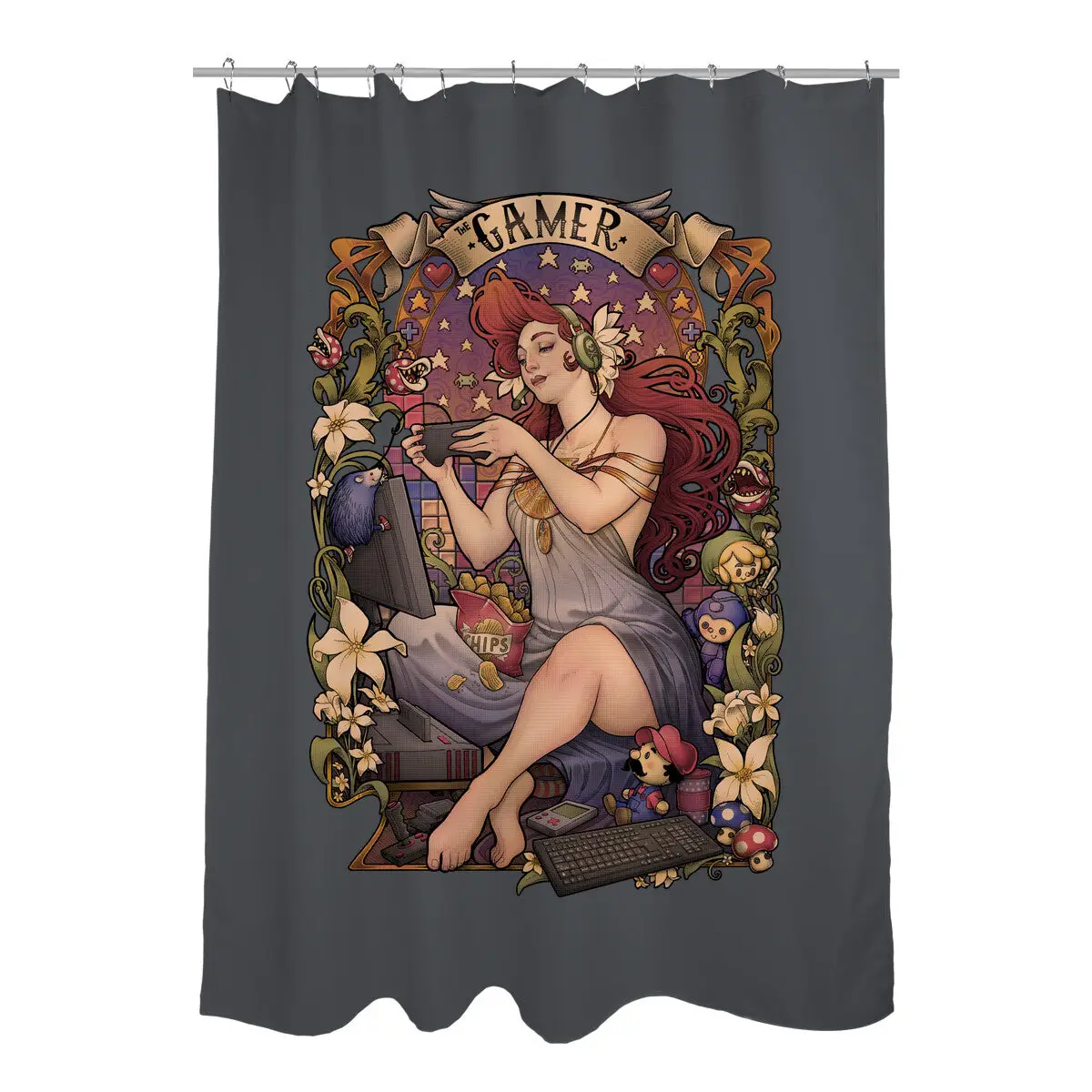 Gamer Nouveau Shower Curtains