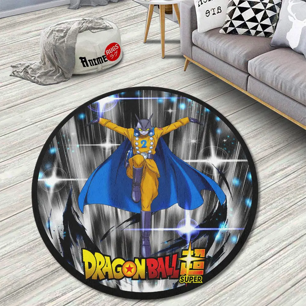 Gamma 2 Round Rug Custom Dragon Ball Super Super Heroes Anime Circle Carpet