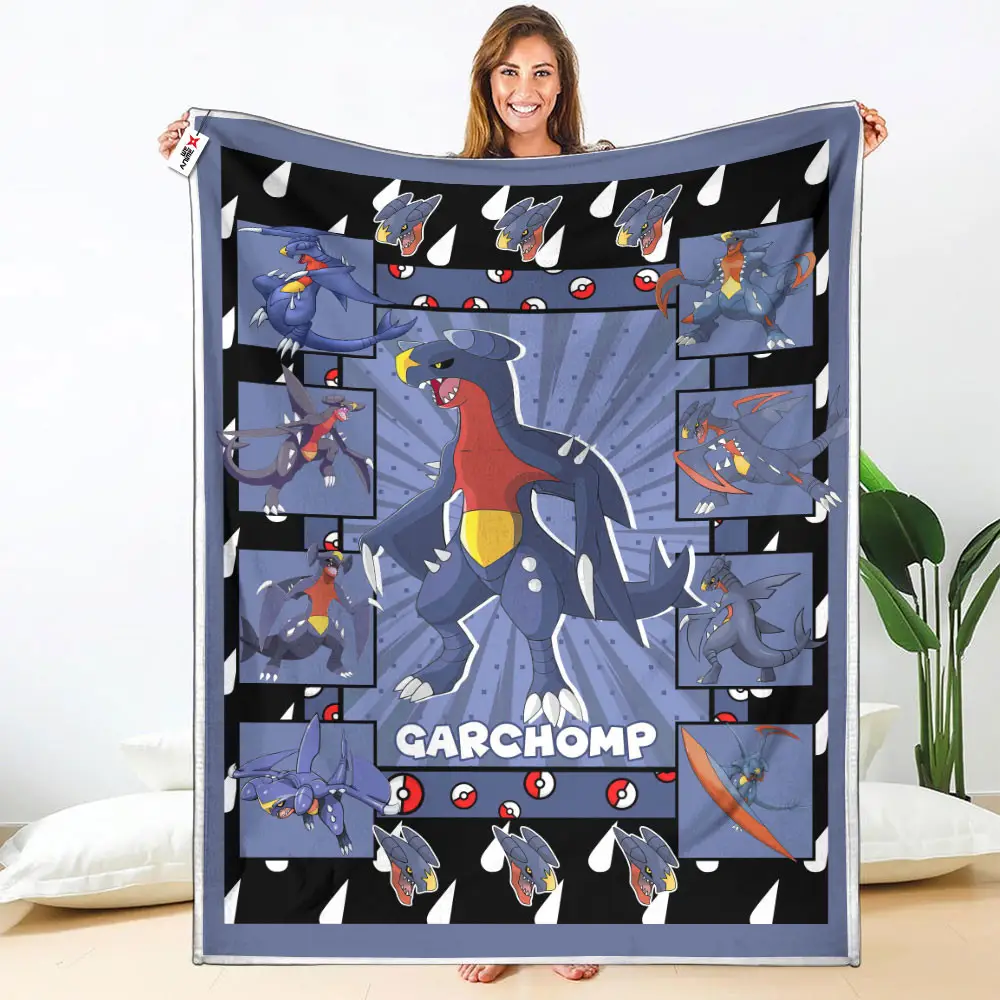 Garchomp Blanket Custom Anime