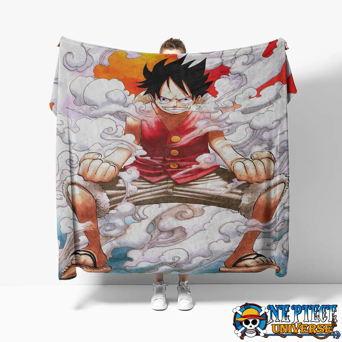 Gear Five Luffy Throw Blanket Anime