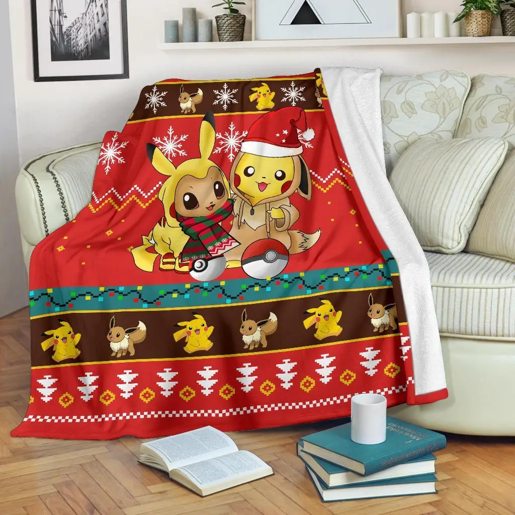 Gearzime Pokemon Christmas Blanket Ugly Amazing Gift Idea