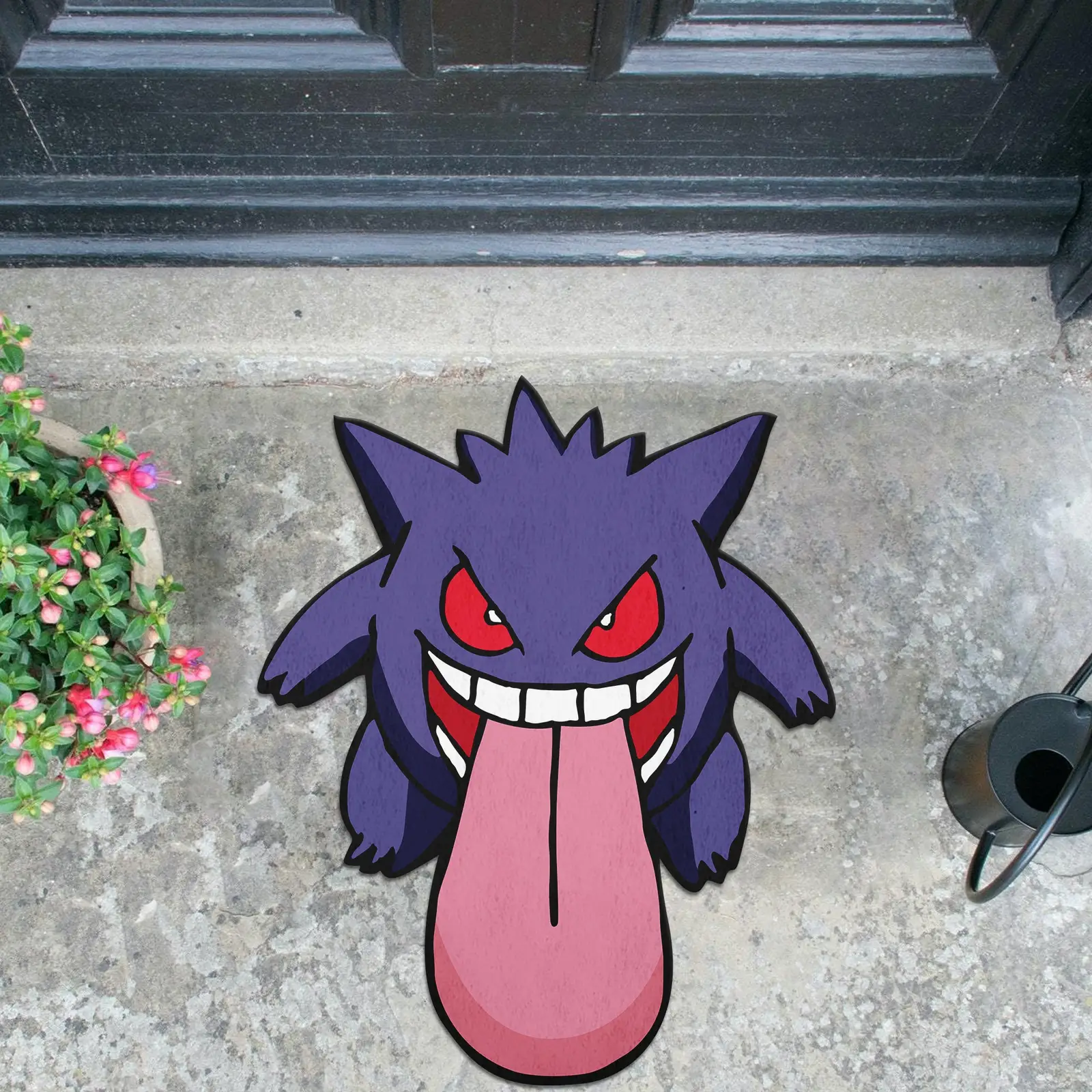 Gengar Anime Custom Shape Rubber Doormat Home Decor