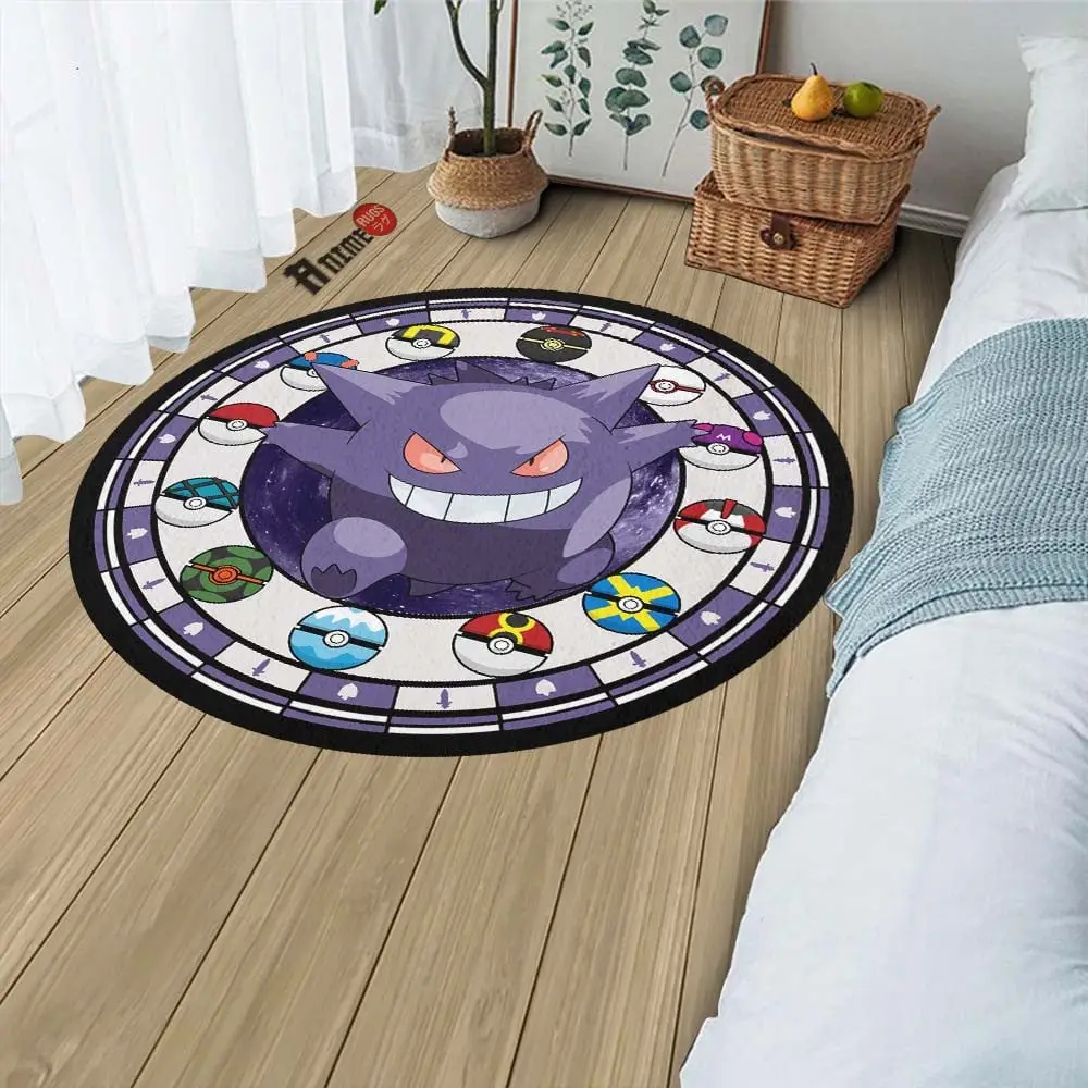 Gengar Round Rug Custom Anime Room Mats