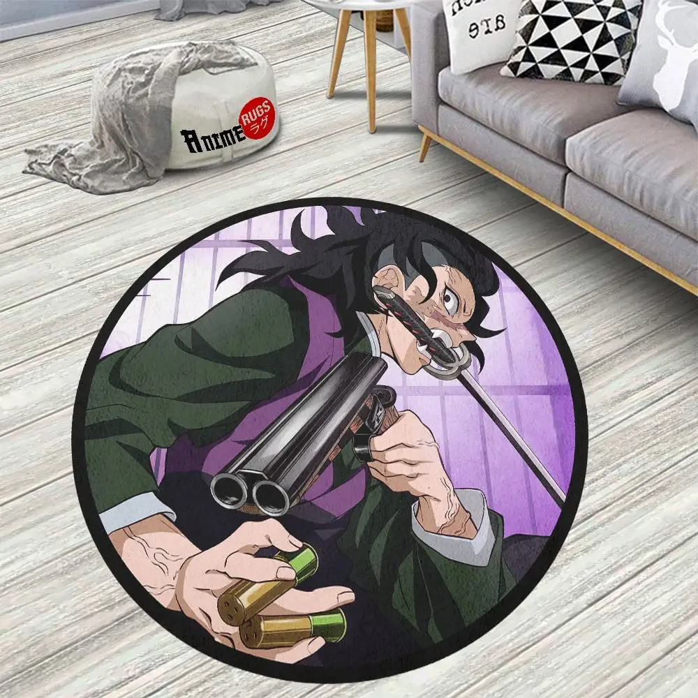 Genya Shinazugawa Skid-Proof Round Rug