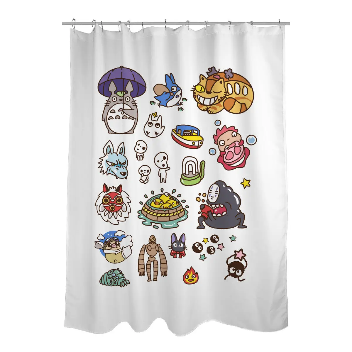 Ghibli Cuties Shower Curtains