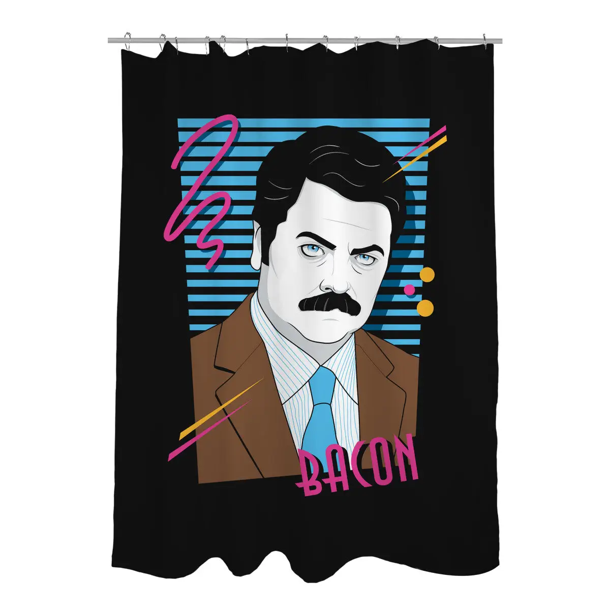 Gimme All the Bacon Shower Curtains