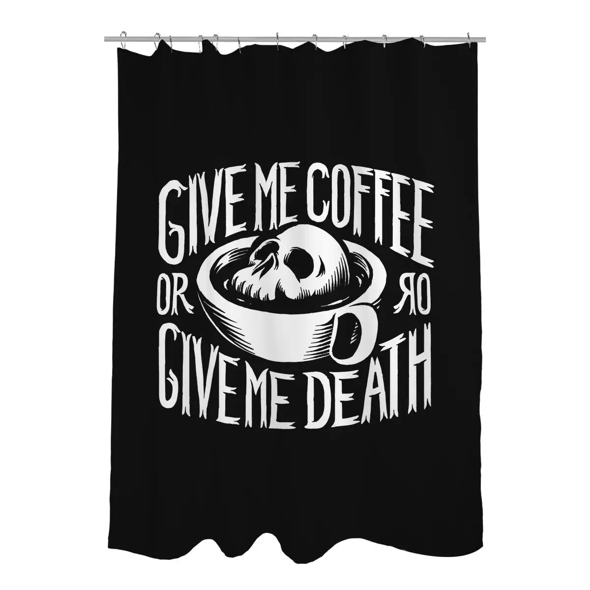 Give Me Coffee Shower Curtains