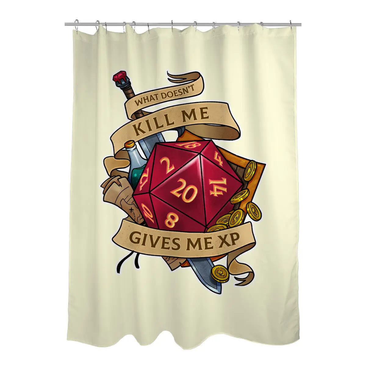 Gives Me XP Shower Curtains