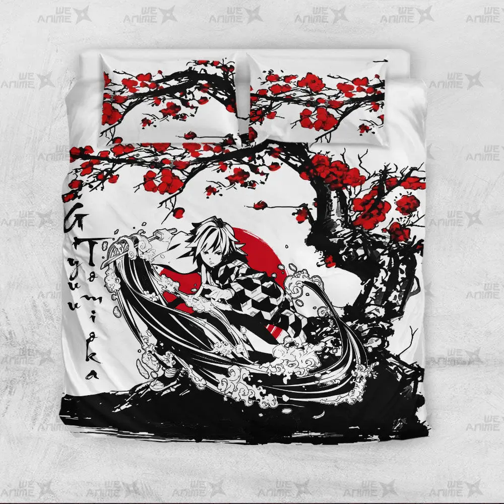 Giyuu Tomioka Japanese Custom Bedding Set Anime Room