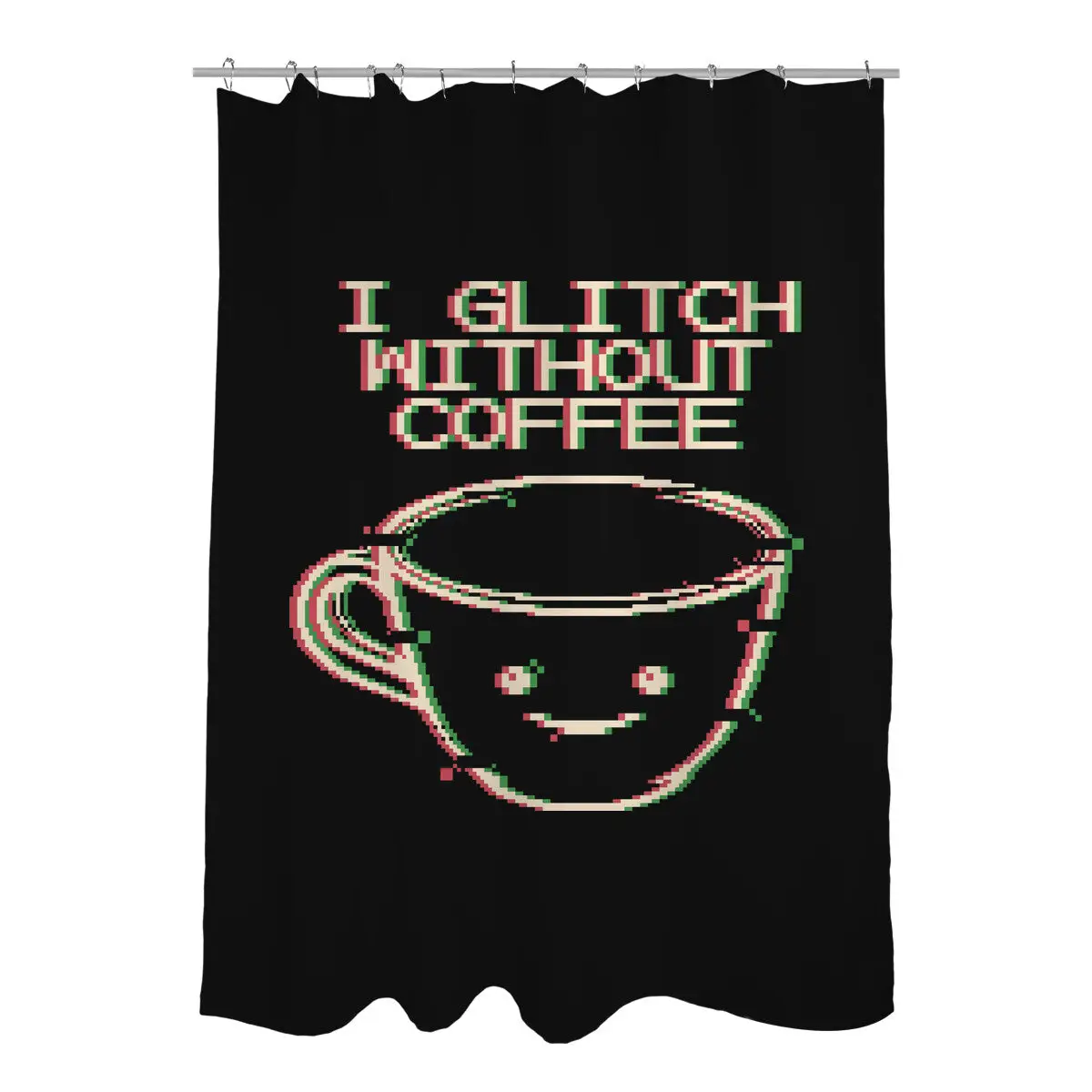 Glich Without Coffee Shower Curtains