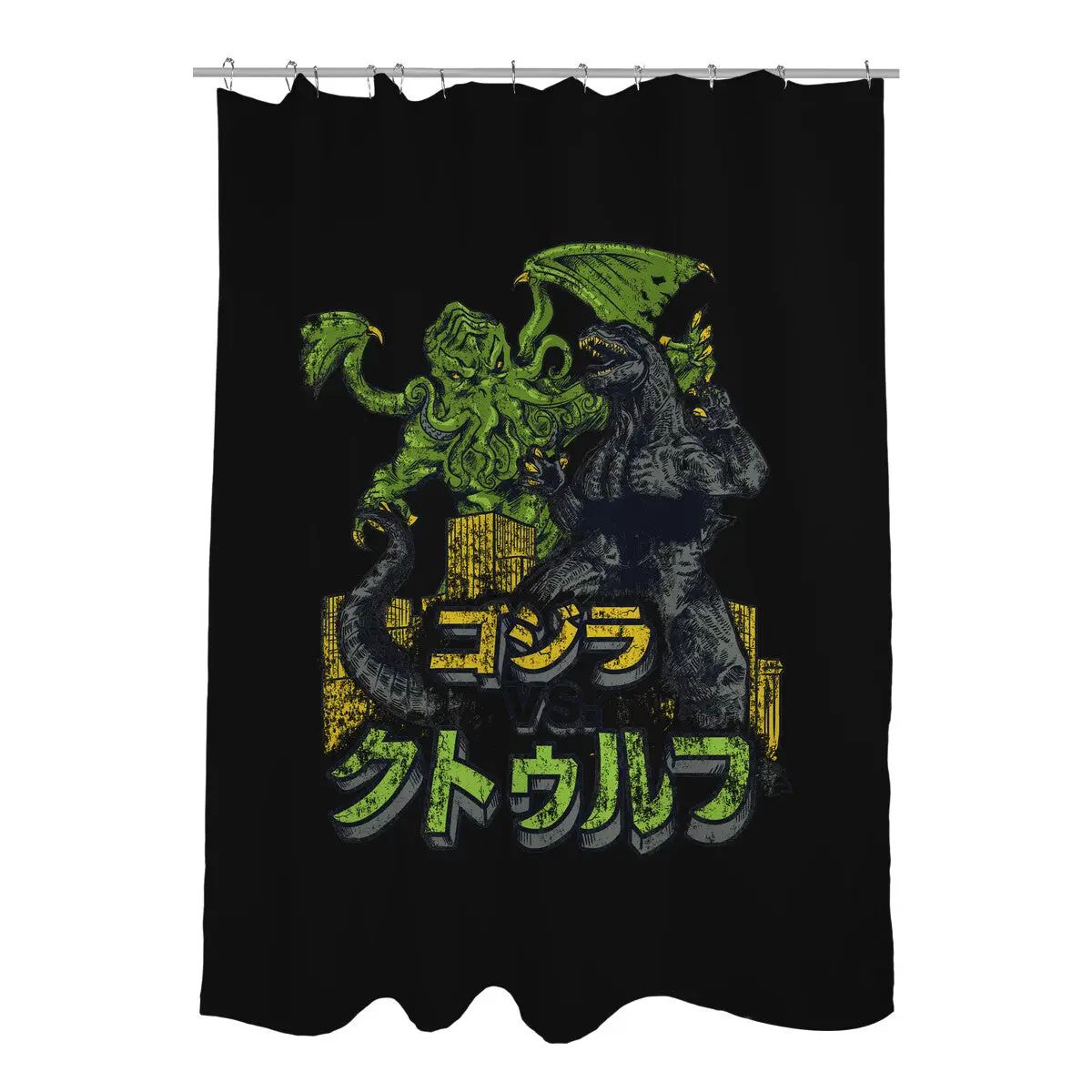 Godzilla vs. Cthulhu Shower Curtains