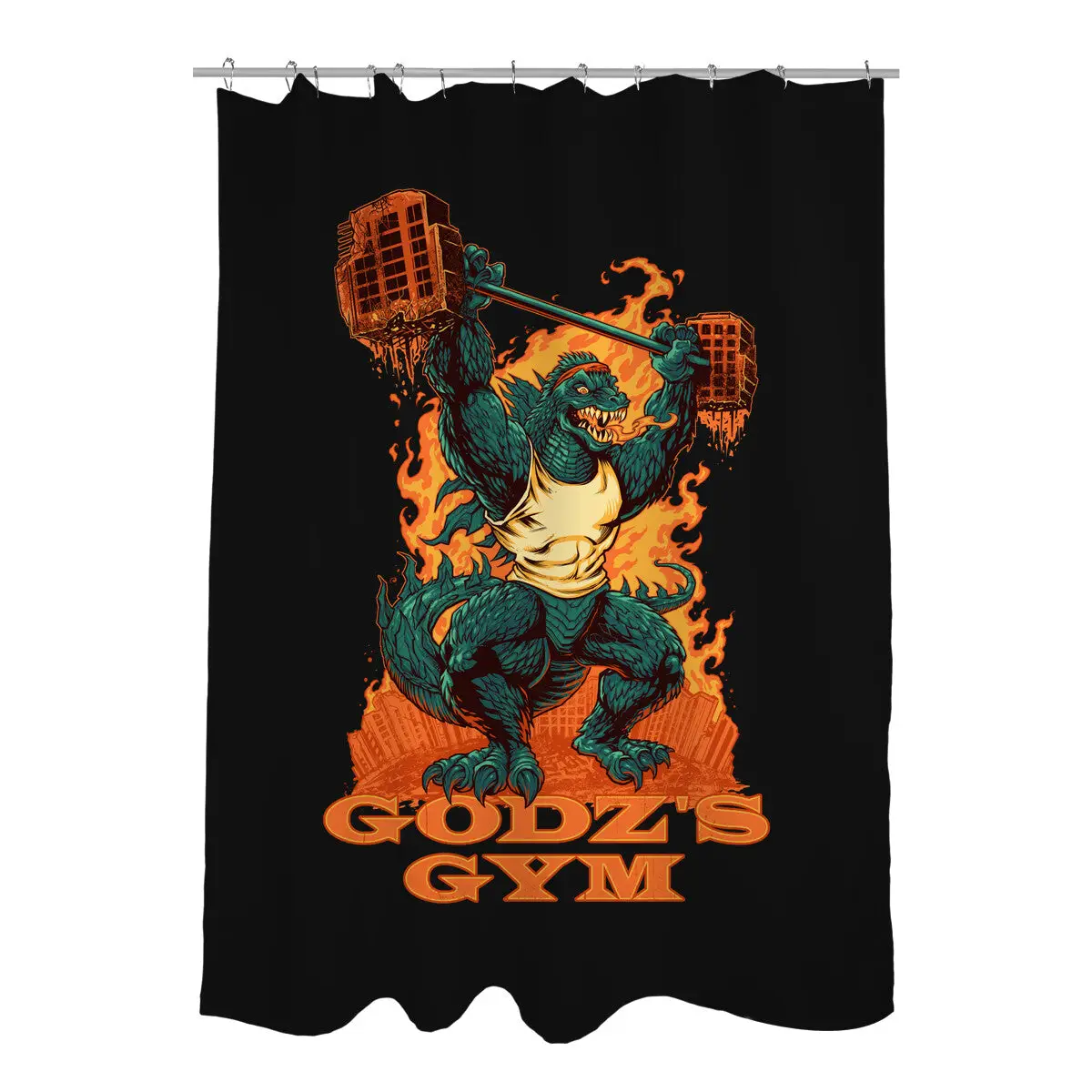 Godz's Gym Shower Curtains