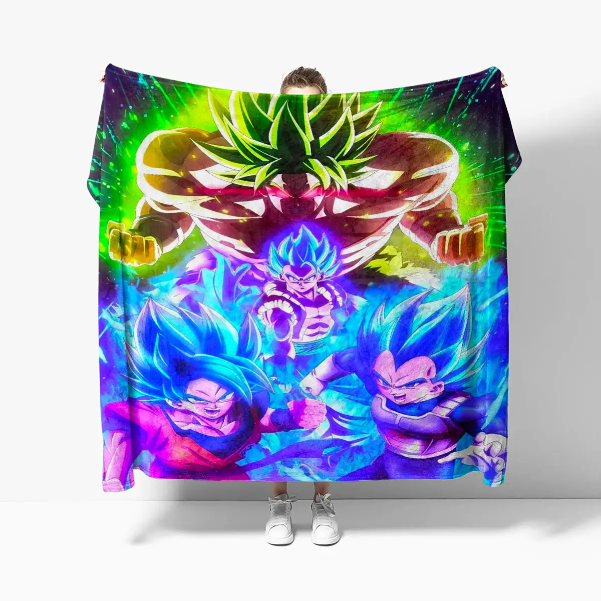 Gogeta Broly Goku Vegeta Blanket Fleece