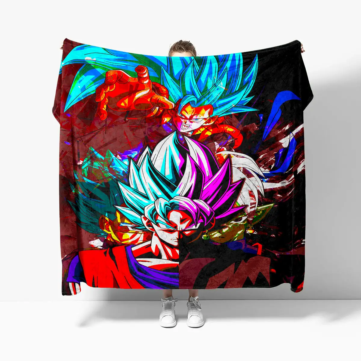 Gogeta Power Clash Dragon Ball Anime Cozy Blanket