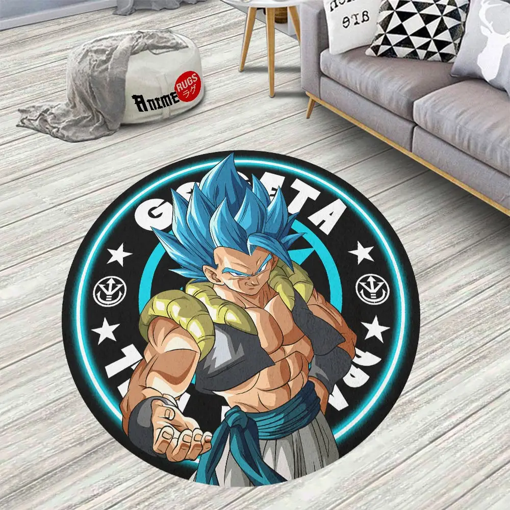 Gogeta Round Rug Custom Circle Carpet