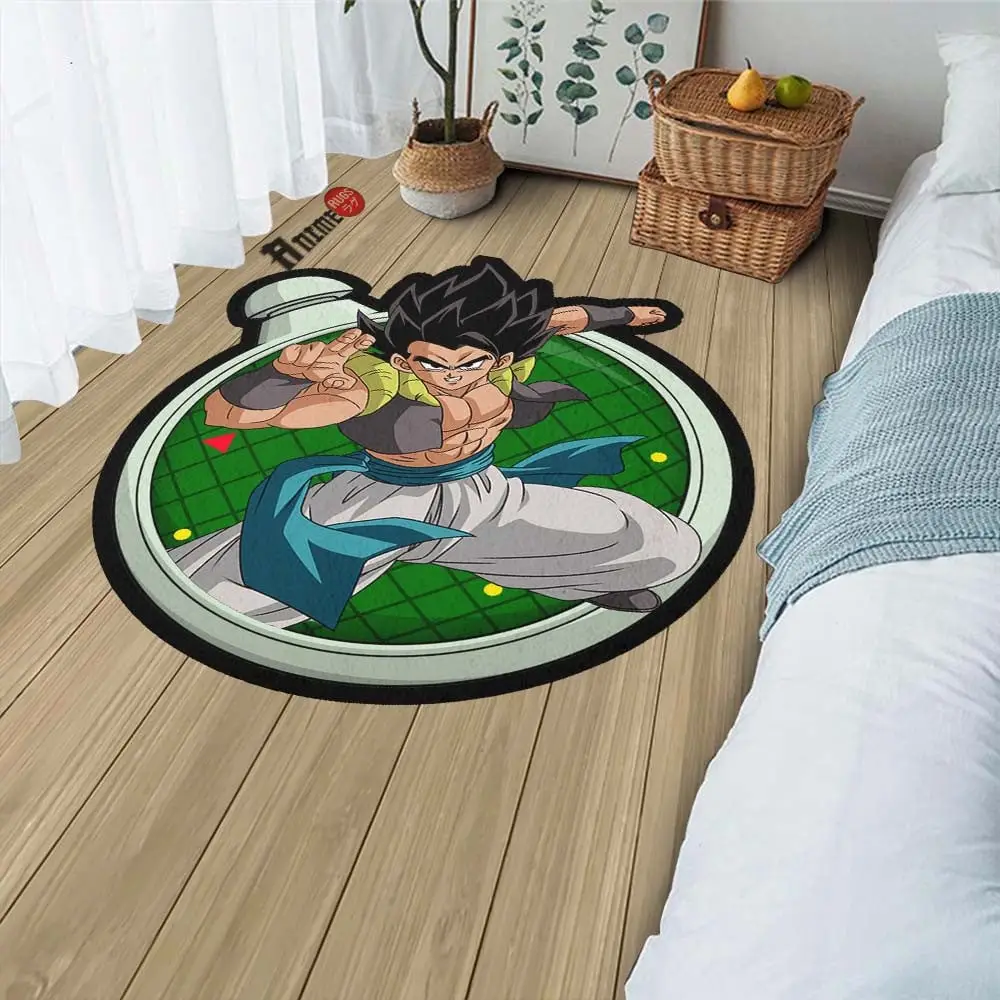 Gogeta Shaped Rug Custom Anime Room Decor