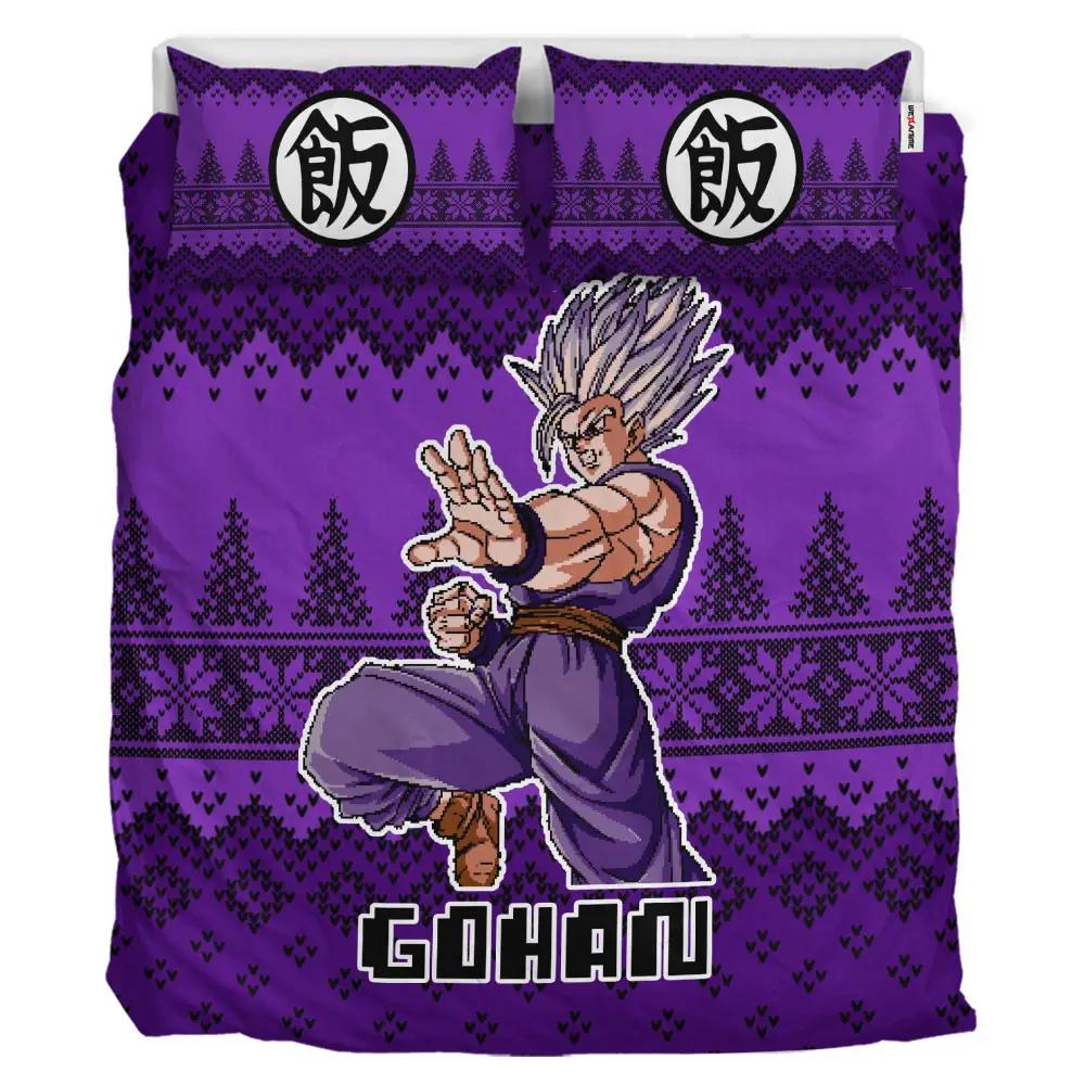 Gohan Beast Xmas Polyester Duvet Cover Set